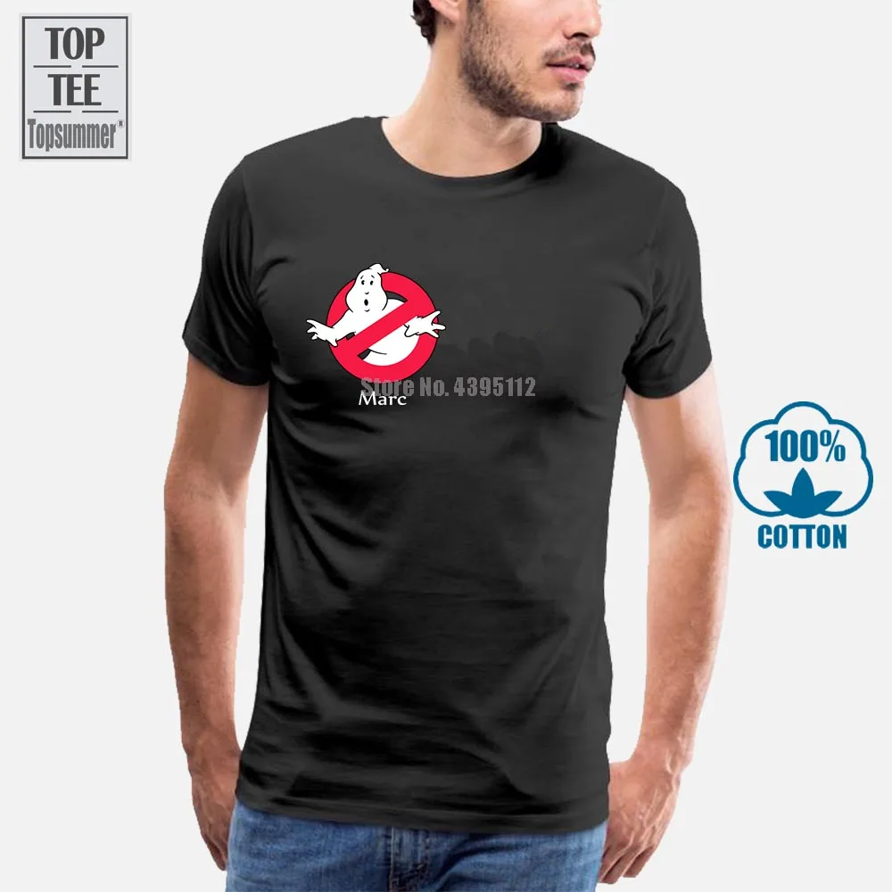 Мужская униформа охотников за привидениями пользовательское имя патч футболка