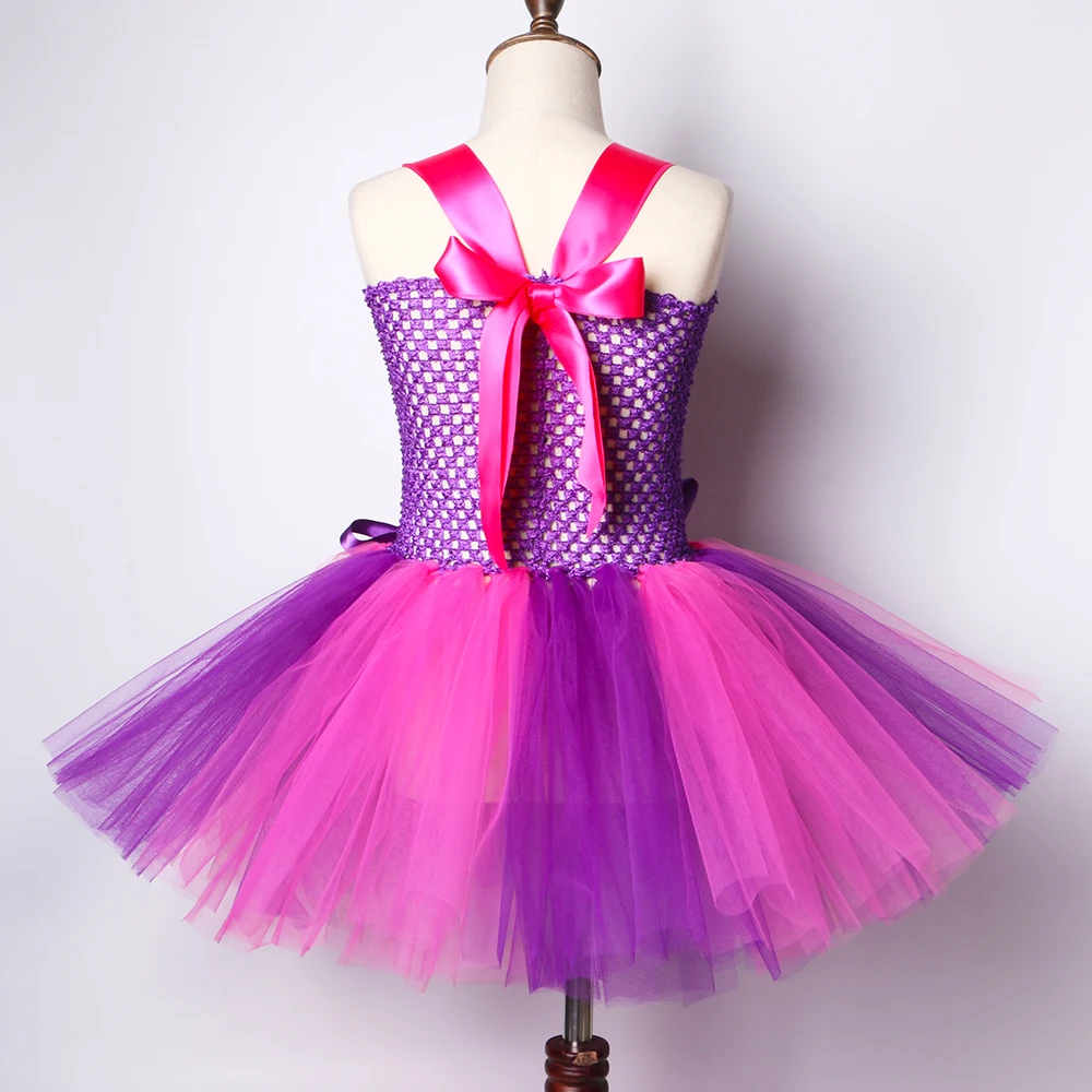 Детское платье-пачка из фатина с рисунком Кота Алисы | Детская одежда и обувь