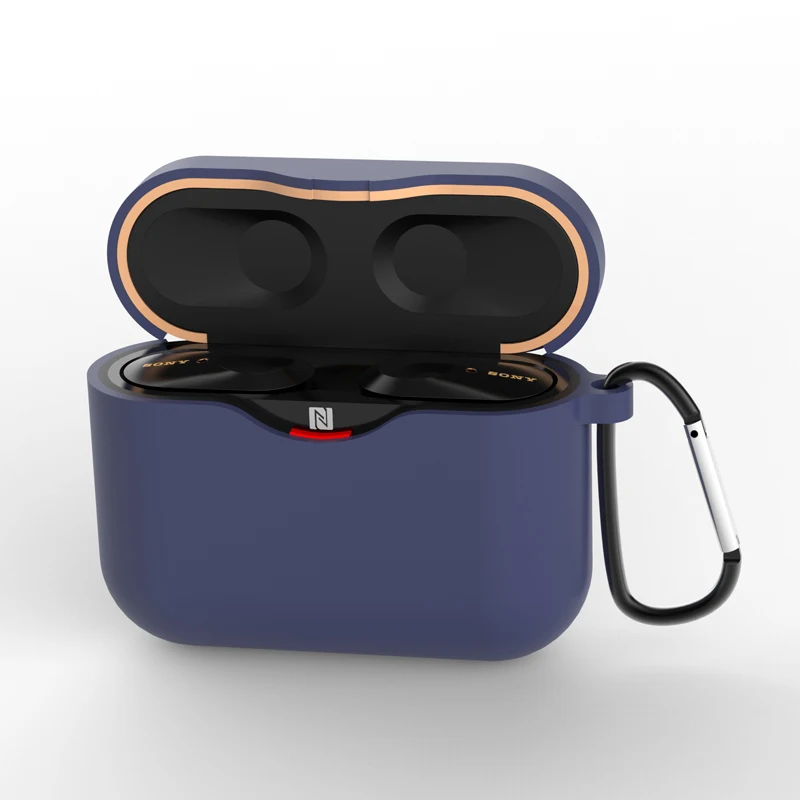Dark blue FIFATA для sony WF-1000XM3, беспроводные bluetooth наушники, ТПУ чехол, чехол для WF-1000XM3, силиконовый защитный чехол, спортивные аксессуары - Цвет: Dark blue