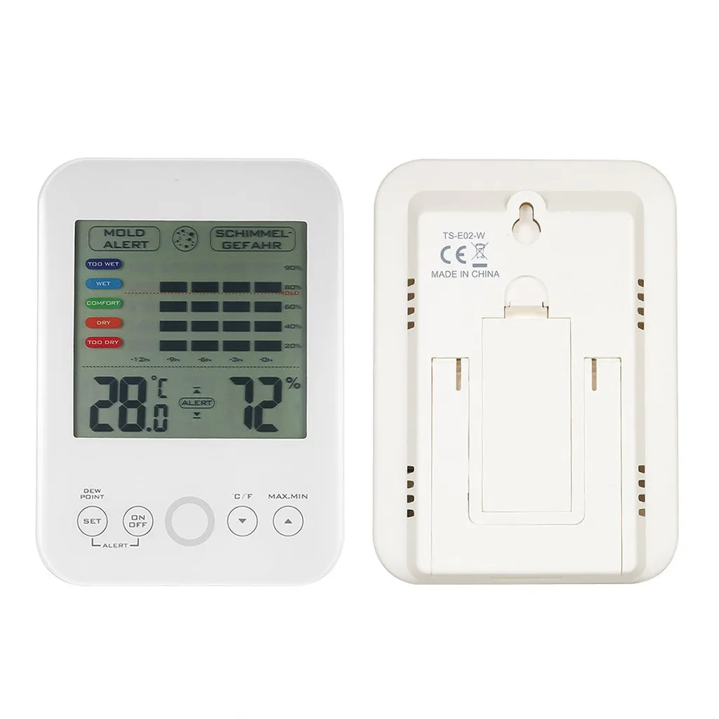 Mold Alarm Digital Hygrometer Thermometer With And LCD Display Humidity Meter | Дом и сад