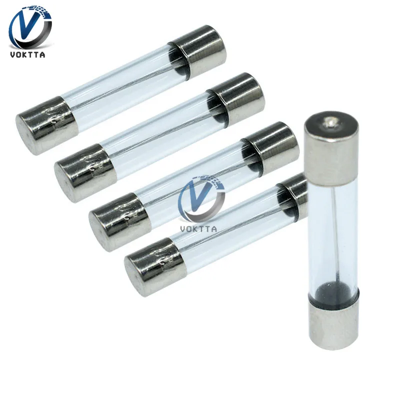 Предохранители для стеклянных трубок 10 шт. упак. 6x30 мм быстровыдувные