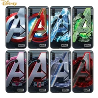 marvel logo for huawei honor 30 20 10 9s 9a 9c 9x 8x max 10 9 lite 8a 7c 7a pro silicone black phone case