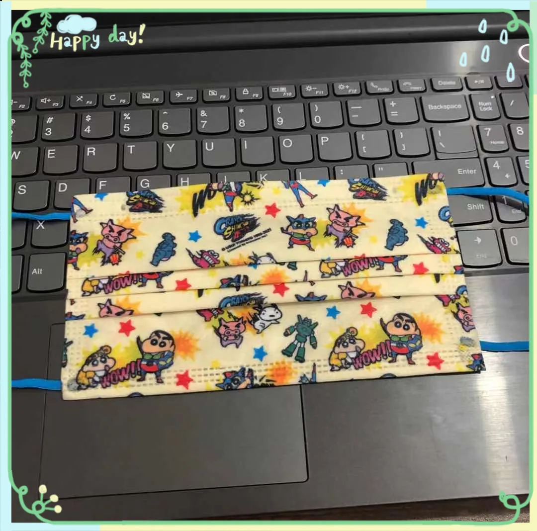 

Маска одноразовая Kawaii для детей и взрослых, дышащая 3-слойная мультяшная для детей, летняя маска для лица с милым рисунком, PM2.5, 50 шт.