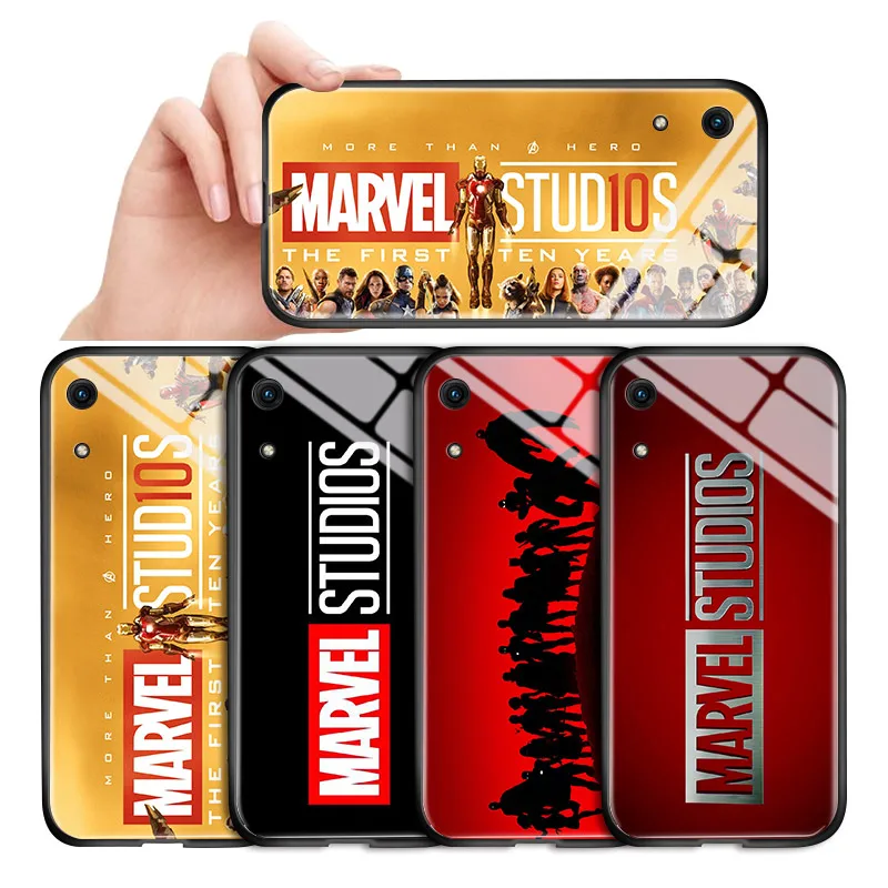 Для Huawei Honor 9 Lite 9I 10 20 Pro Note10 Play Classic Marvel Studio логотип глянцевый чехол для телефона