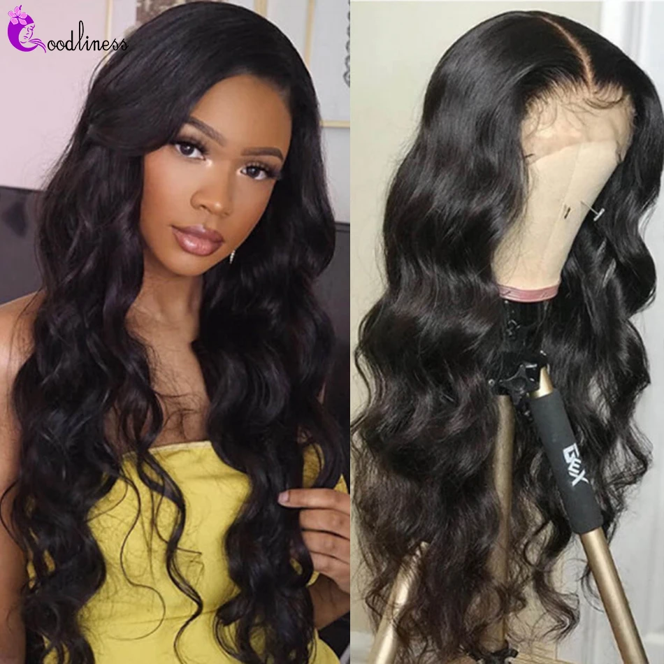 

Brazilian Body Wave Closure Wig Human Hair 180% Remy Preplucked Natural 13x4 Lace Front Wigs For Women 4x4 Lace Closure Wig