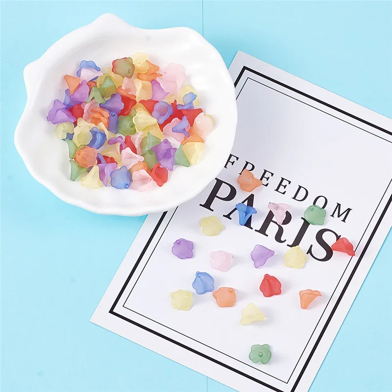 Матовые акриловые бусины для изготовления ювелирных изделий сделай сам