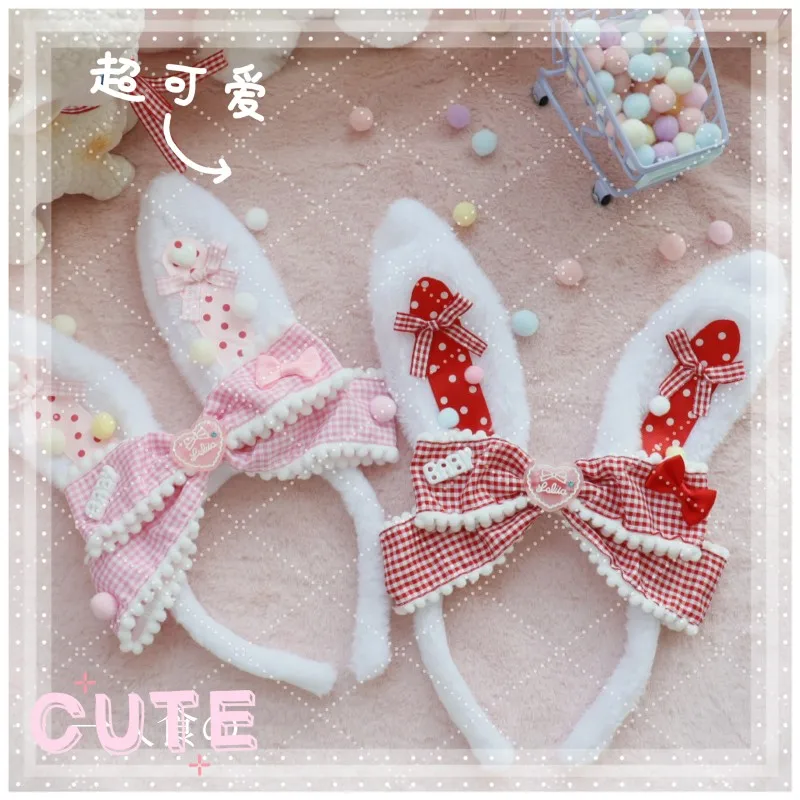 Повязка для волос ручной работы в оригинальном стиле плюшевая повязка клетку с