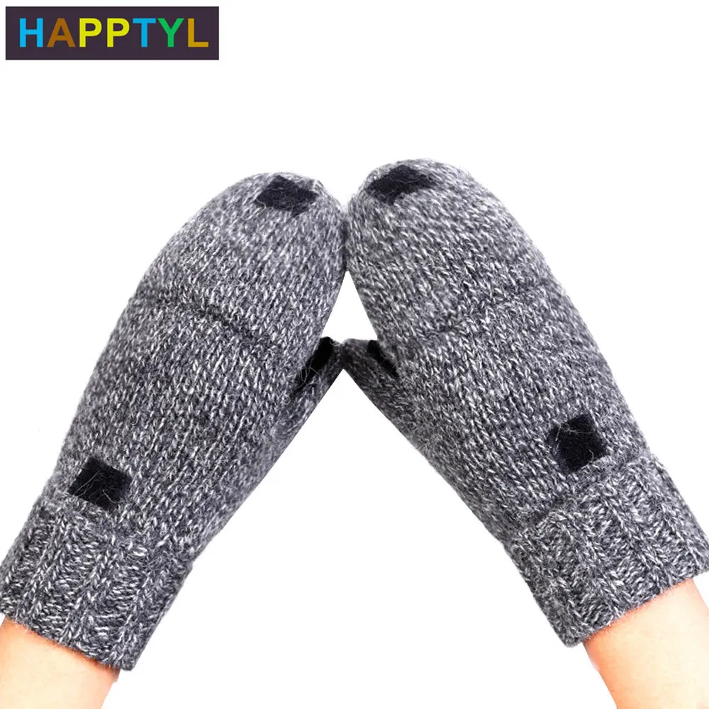 HAPPTYL1Pair мужские и женские осенне зимние уличные трикотажные толстые теплые