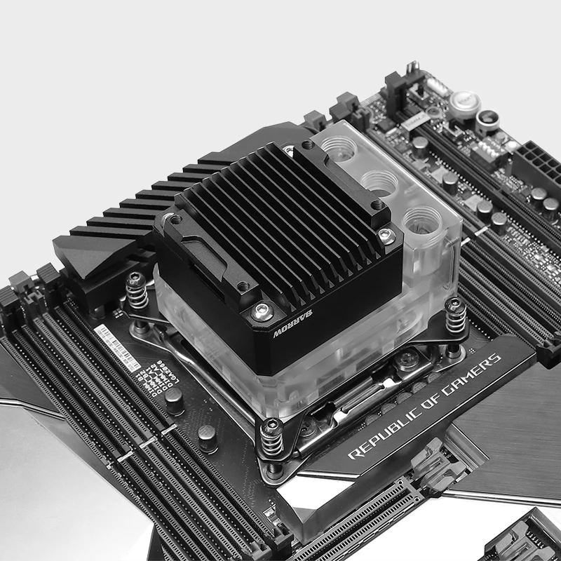 

Barrow water cooling CPU Block Pump Reservoir integrated, CPU Water Block Water Tank 17W PWM Pump For INTEL AMD AM3 AM4,X99 X29