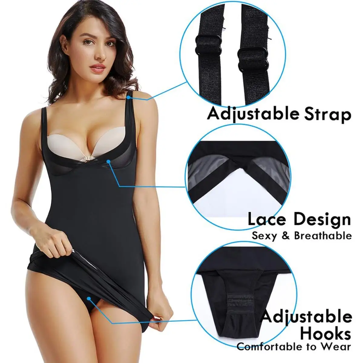 Сексуальное платье с корсетом бесшовное Боди Корректирующее белье для живота