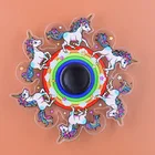 3D фиджет-Спиннер для бега, декомпрессионные динамические красочные игрушки для снятия стресса, металлический тихий Спиннер