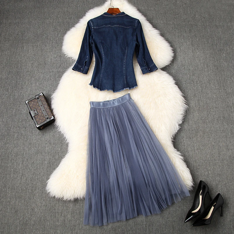 Летний костюм для женщин 2020 новый модный дизайнерский джинсовый топ с v-образным