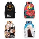 Повседневный Рюкзак с рисунком аниме Токийский призрак нейлоновый рюкзак на молнии для подростков школьный дорожный рюкзак сумка для ноутбука для мальчиков и девочек Сумка для книг