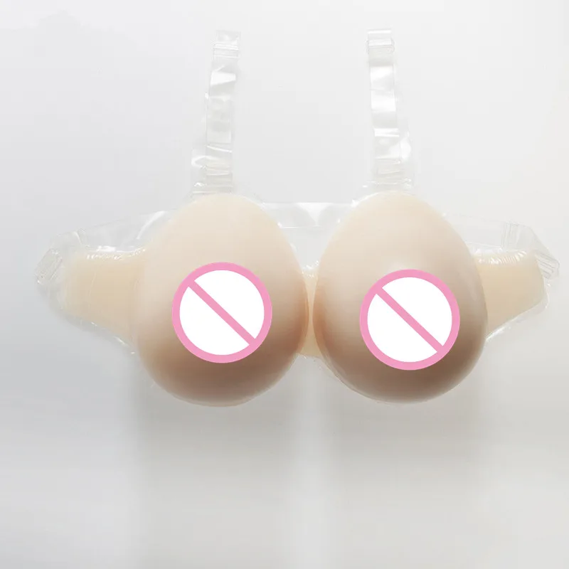 3200g/pair Silicone Breast Prosthesis Straps-on H Cup Crossdresser Fake Boobs Push Up Bra Lingerie Invisible Bra
