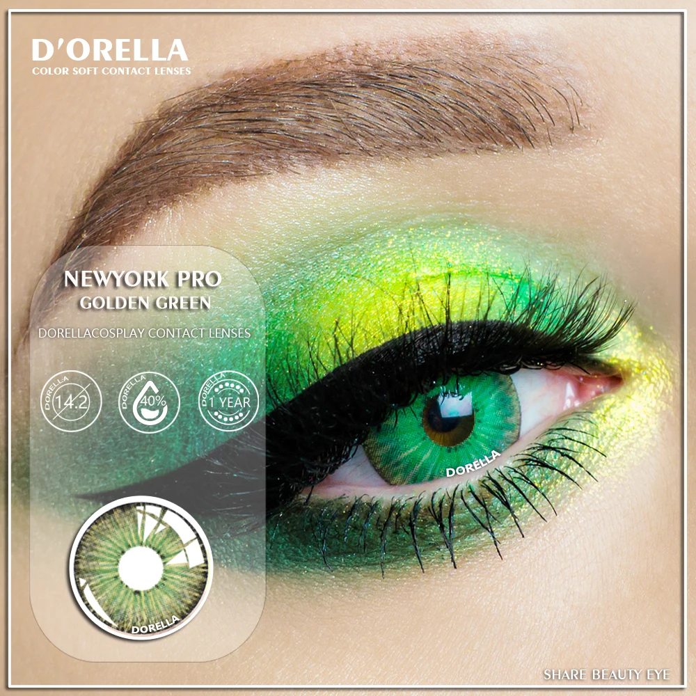 

DORELLA 1 Pair (2pcs) 2021 New York Beauty Color Lenses Anime Cosplay Contact Lenses for Eyes Lens Coloured