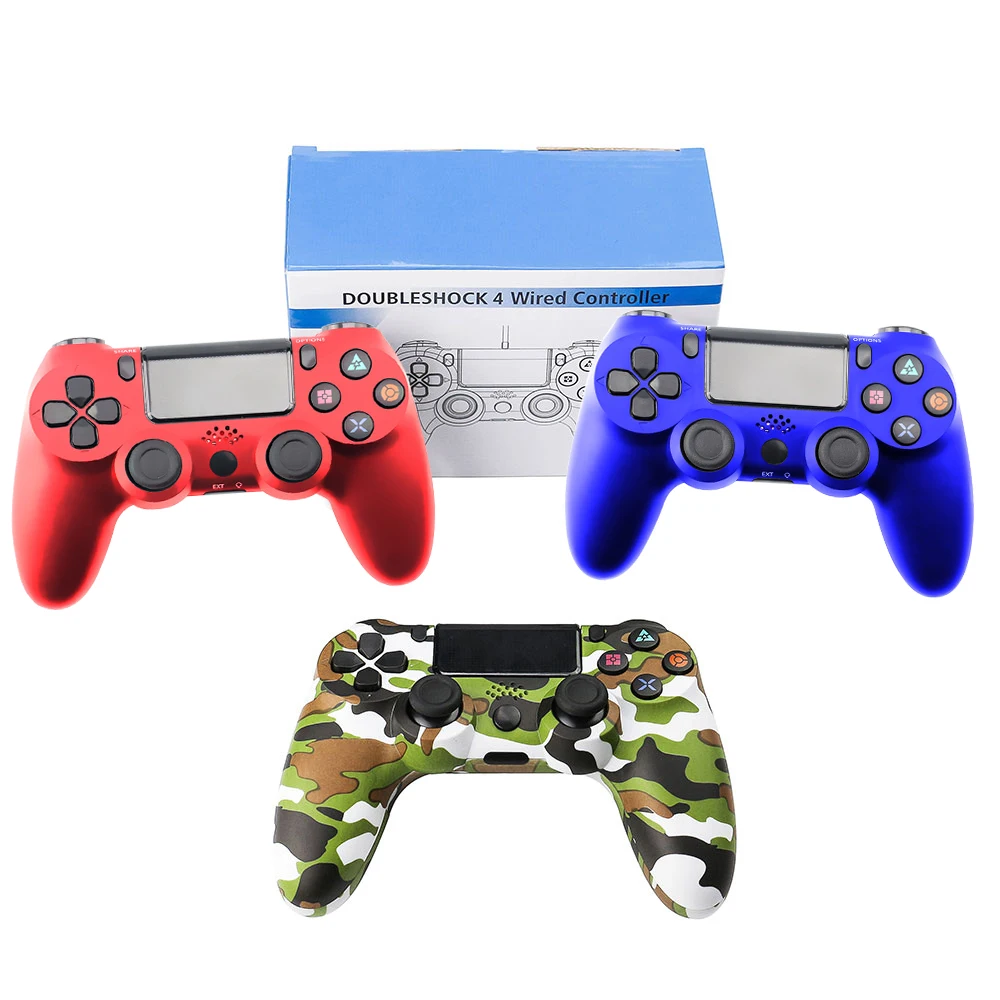 Проводной геймпад для Playstation Sony PS4 контроллер Джойстик DoubleShock Вибрационный