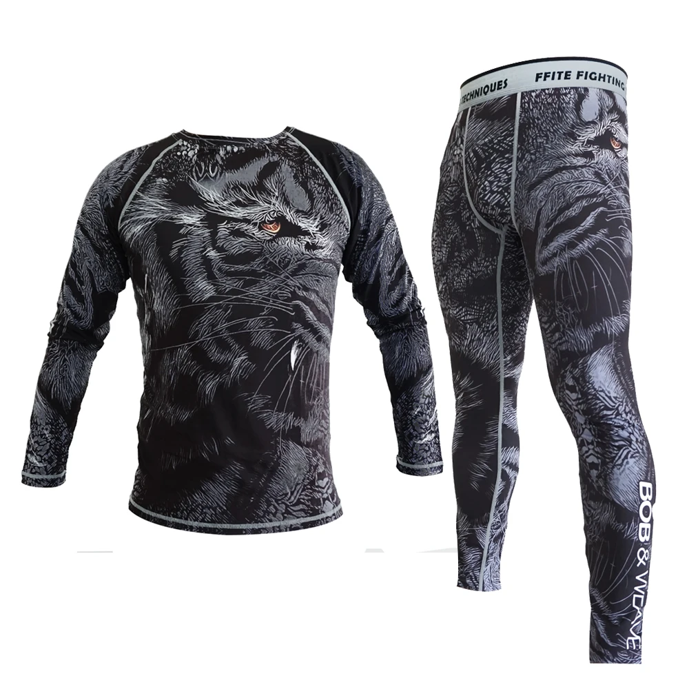 Брюки Компрессионные Для MMA штаны для фитнеса бега бокса бодибилдинга спортивные