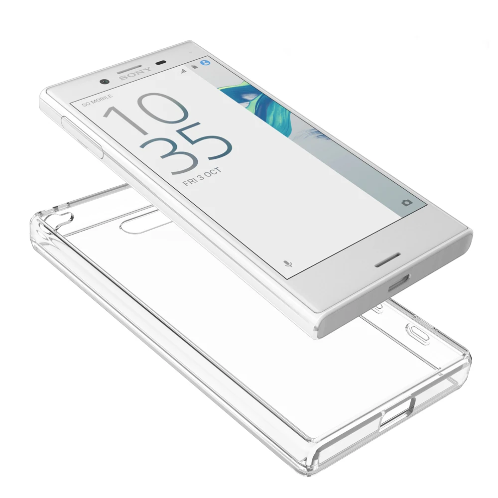 For Sony Xperia X Compact Acrylic + TPU Shockproof Transparent Armor Protective Back Cover Case |