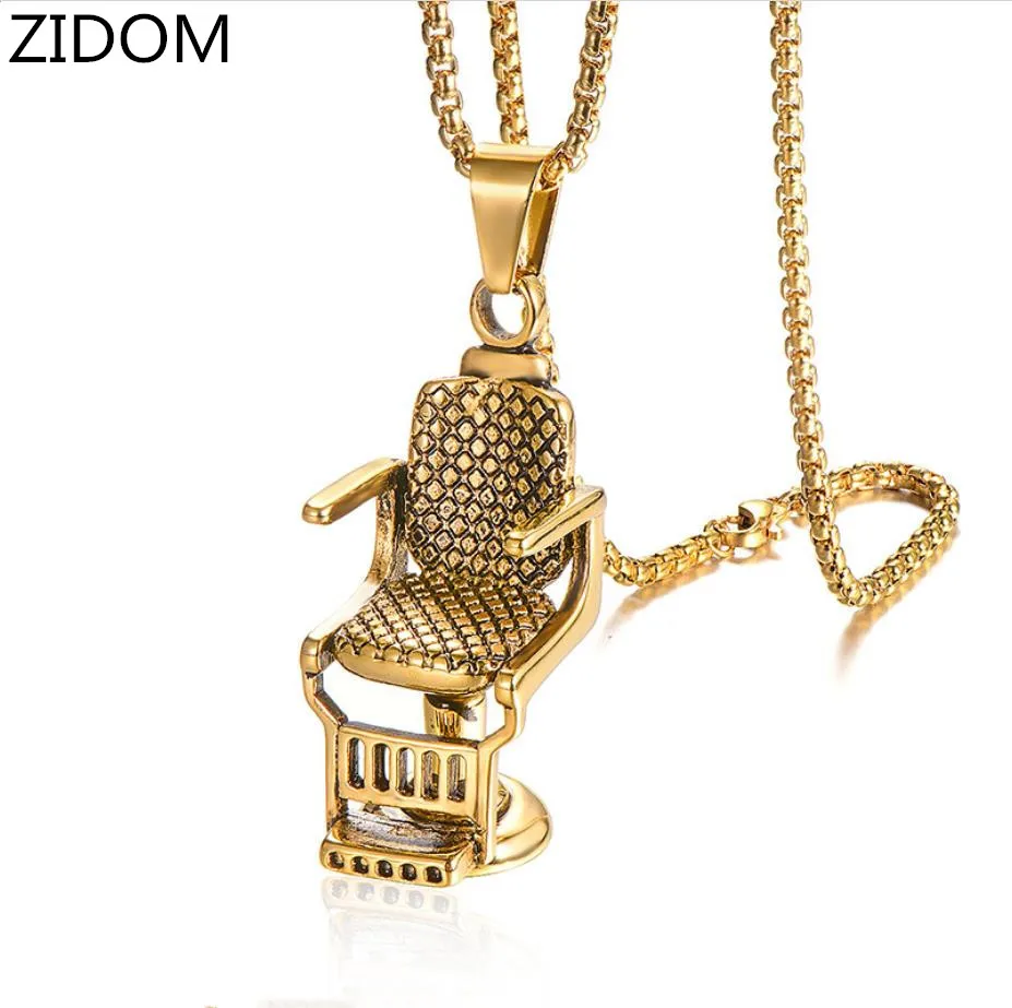 Мужская подвеска Хип хоп ожерелье из нержавеющей стали никогда не выцветает