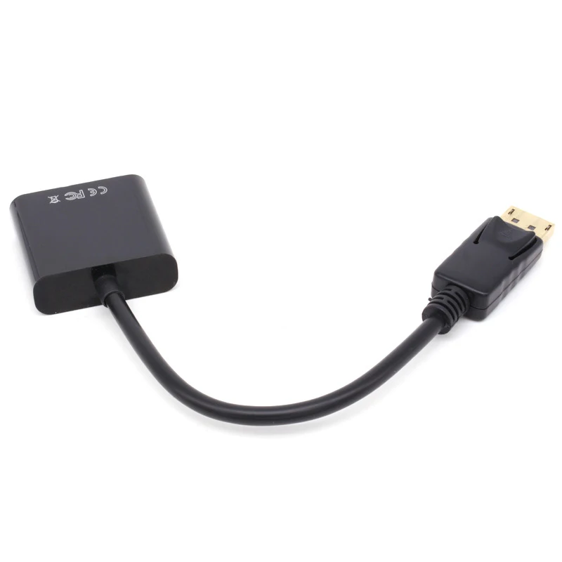 6 шт. DP to VGA Кабель переходник Male DisplayPort Женский кабель адаптер конвертер для