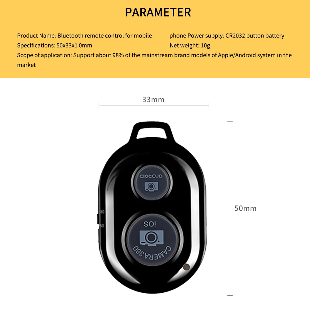 Беспроводная Bluetooth Камера для смартфона пульт дистанционного управления
