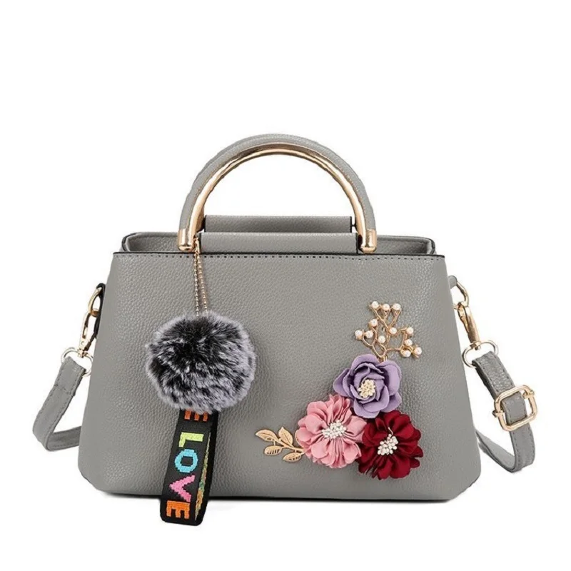 Женская сумка кожаная сумочка женская через плечо сумка-тоут с цветами