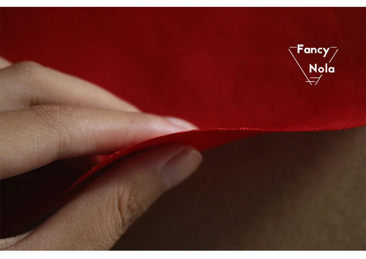 Классическая матовая ткань чистого Красного цвета толстое полиэфирное саржевое