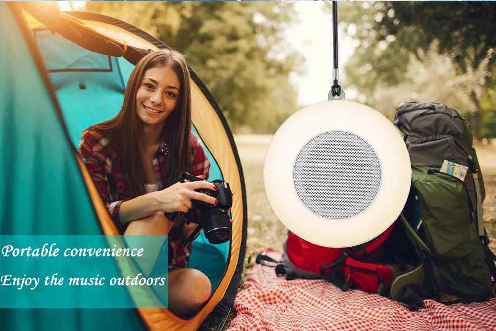 ZoeSeong X1 Беспроводной Bluetooth Динамик светодиодный Красочные ночника с сенсорным
