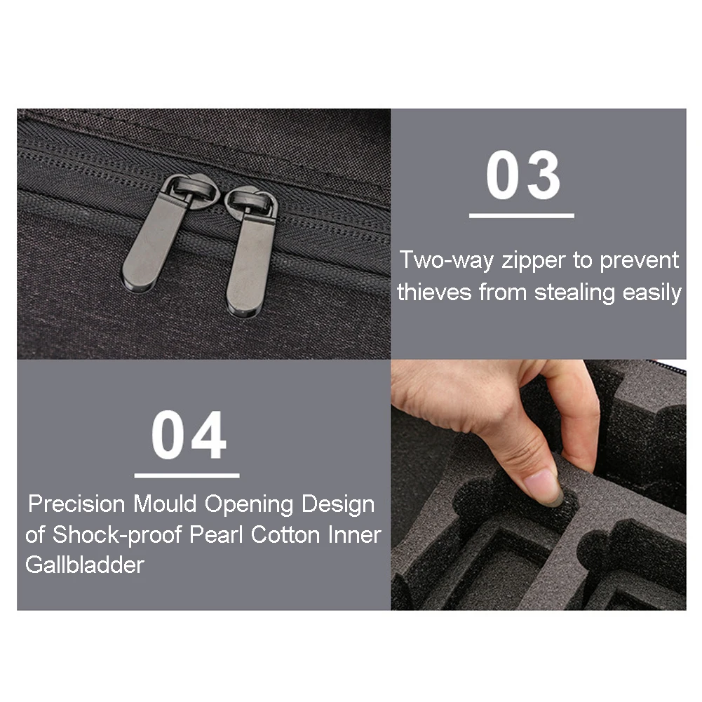 Коробка для переноски большой емкости застежка-молния защитный беспилотный