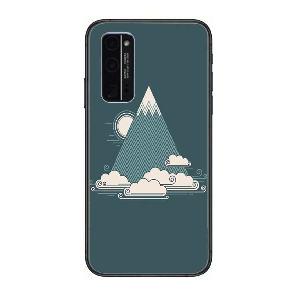 

Boutique Quality Phone Case Hull For Huawei Honor 8 9 10 20 30 A S Lite Pro 5g i Black Back Soft Cell Cover Pretty