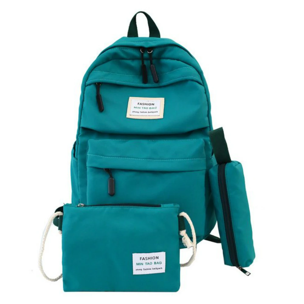 Нейлоновый женский рюкзак вместительная студенческая школьная сумка для