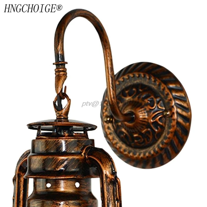 Винтажный светодиодный настенный светильник в стиле ретро керосиновый фонарь