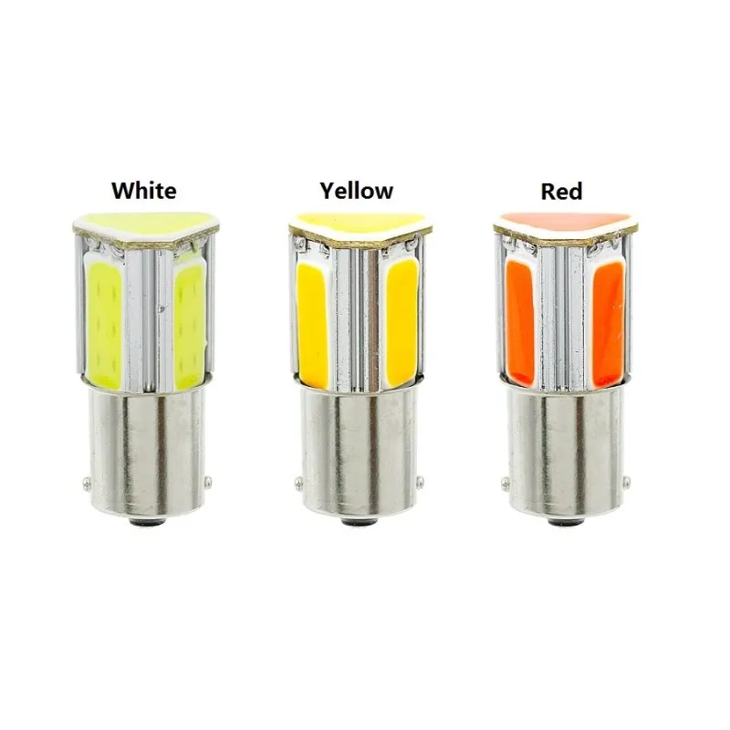 2 шт. BA15S P21W 1156 1157 BAY15D COB светодиодный автомобильный габаритный фонарь задний тормоз лампа 12V автоматический обратный сигнальная Поворотная лампа Светильник Универсальный
