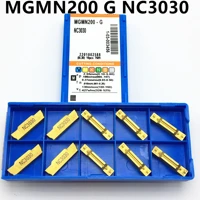 carbide 10 pcsbox mgmn200 g nc3030 2mm width carbide insert mgmn200 for mgehr mgivr lathe cutting tool