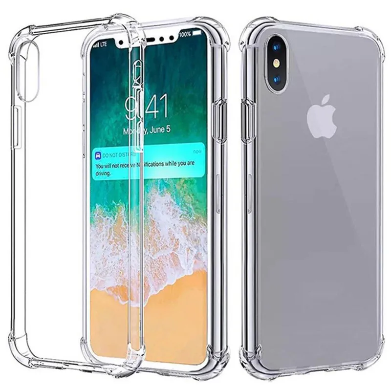 Прозрачные чехлы для телефона Tkey из прозрачного ТПУ iPhone 5 6 S 7 11 pro max чехол мягкий