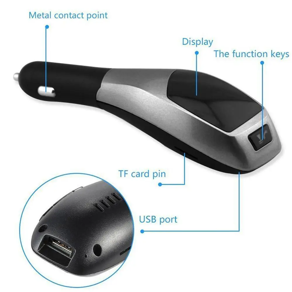 Fm-передатчик Bluetooth автомобильный комплект беспроводной радио адаптер fm-модулятор Handsfree Музыка Mp3 Usb плеер аудио для смартфонов VS G7