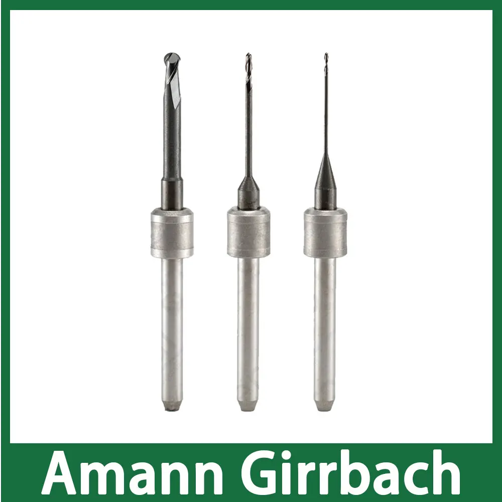 Amann Girrbach-Molino de extremo con capa DLC para Zirconia, cera de 0,6mm, 1,0mm, 2,5mm
