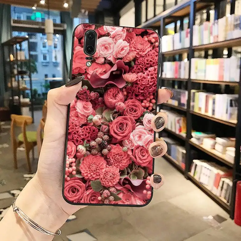 

Retro Dried flowers pattern Phone Case For Huawei honor Mate P 10 20 30 40 i 9 8 pro x Lite smart 2019 nova 5t