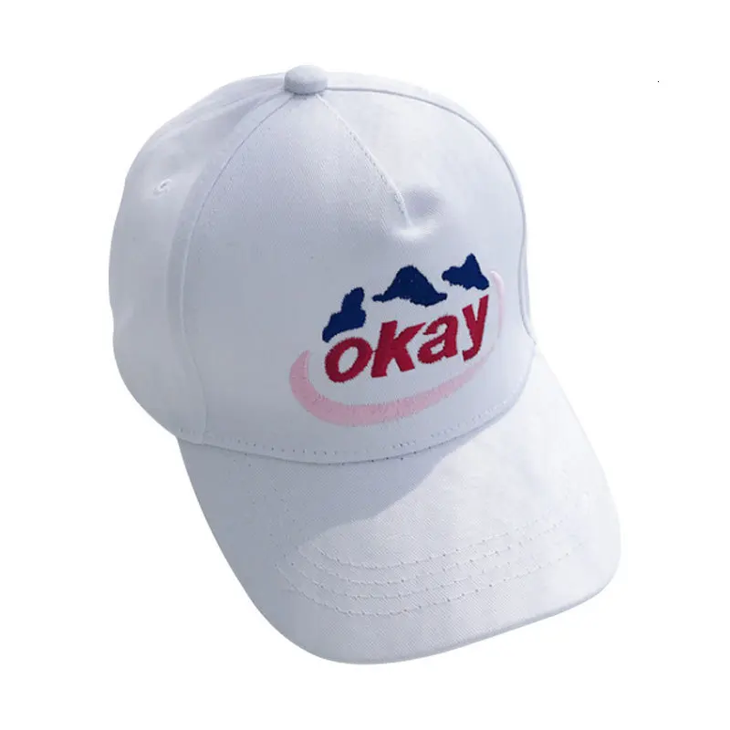 Женская бейсбольная кепка с надписью Ins OK Корейская летняя белым утиным языком