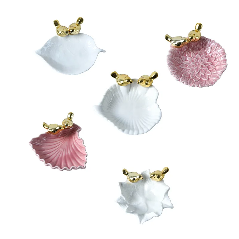 Многофункциональная мини тарелка из керамики скандинавского стиля креативная с