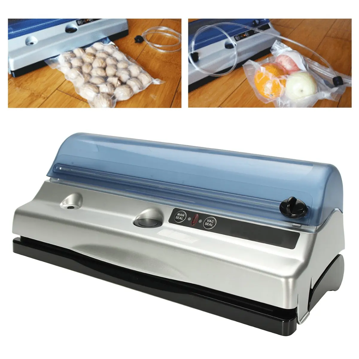 

Kitchen Vacuum Food Sealer With 10PCS Food Seal Bags Household Automatic Electric Food Vacuum Sealer Packaging Machine 220V 110V