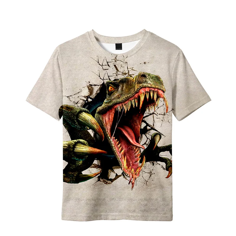 Футболка с динозавром тираннозавром рубашка в стиле хип-хоп для мужчин и женщин