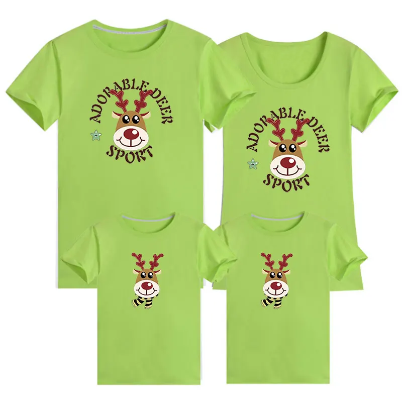 

Family Clothing 2020 Christmas Deer Kid shirts Mommy and Me Clothes Mother Daughter Father Baby Shirt Family Matching Outfits