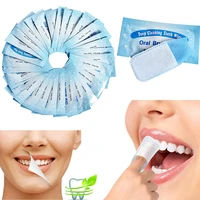 40pcs oral hygiene white teeth brush up wipe tooth brush finger tip oral deep cleaning wipes dental teeth whitening
