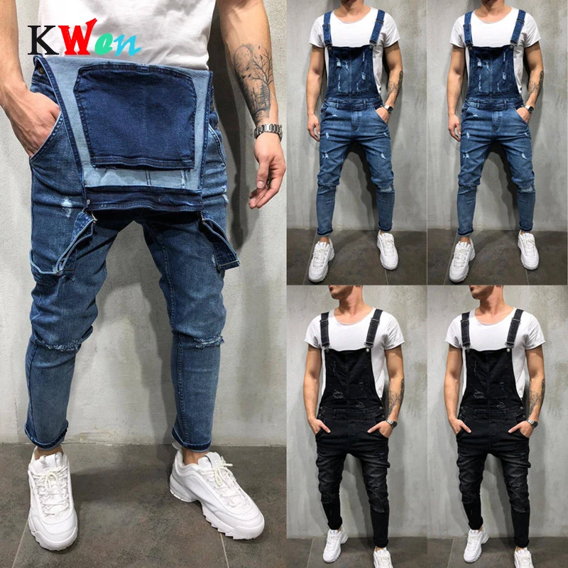 

Men's Fashion Torn Thin Jeans Worn Thin Denim Denim Denim Denim Thin Denim Overalls Zipper