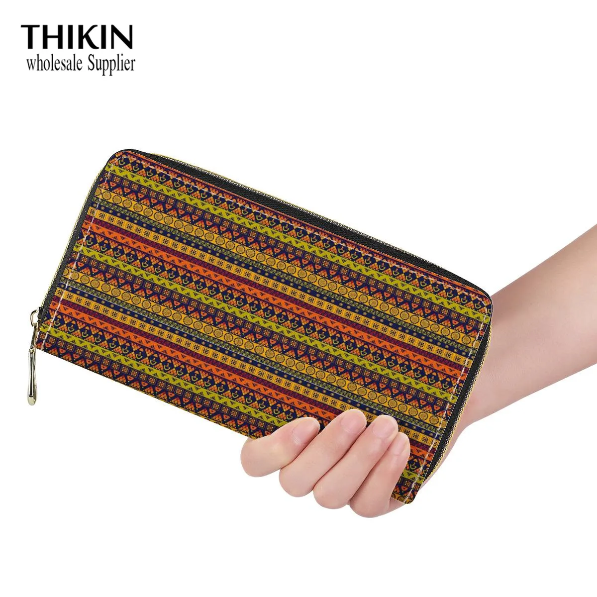 Роскошные кожаные бумажники с рисунком в африканском стиле держатель для