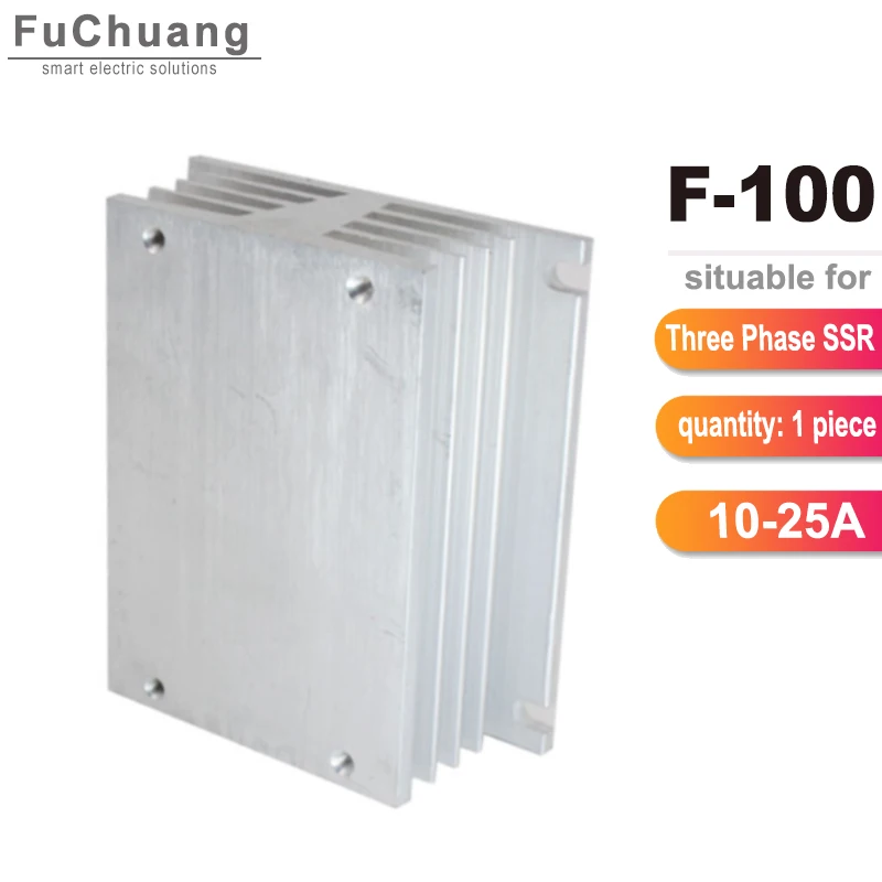 F-100 алюминиевый теплоотвод для цельнокроеное платье Трехфазный твердотельные