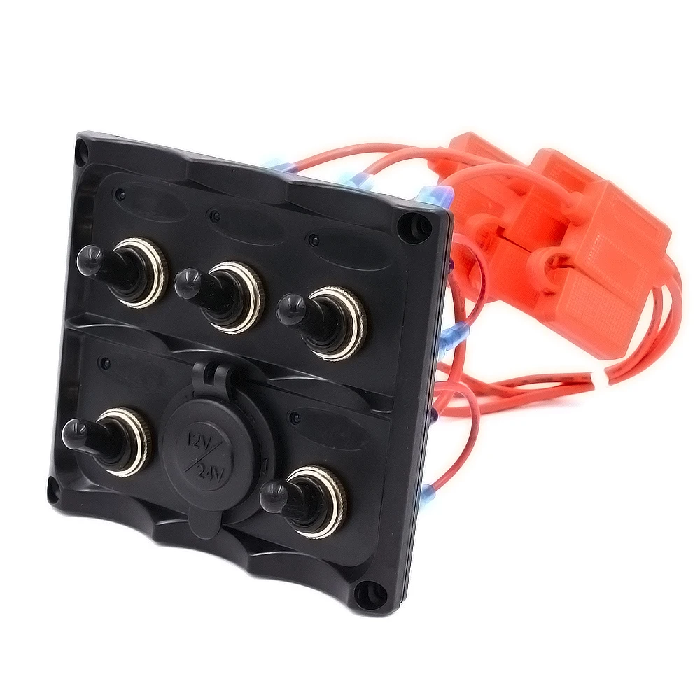 Морской класс лодка 5 банд тумблер панель w/Европейский стандарт Din двойной USB