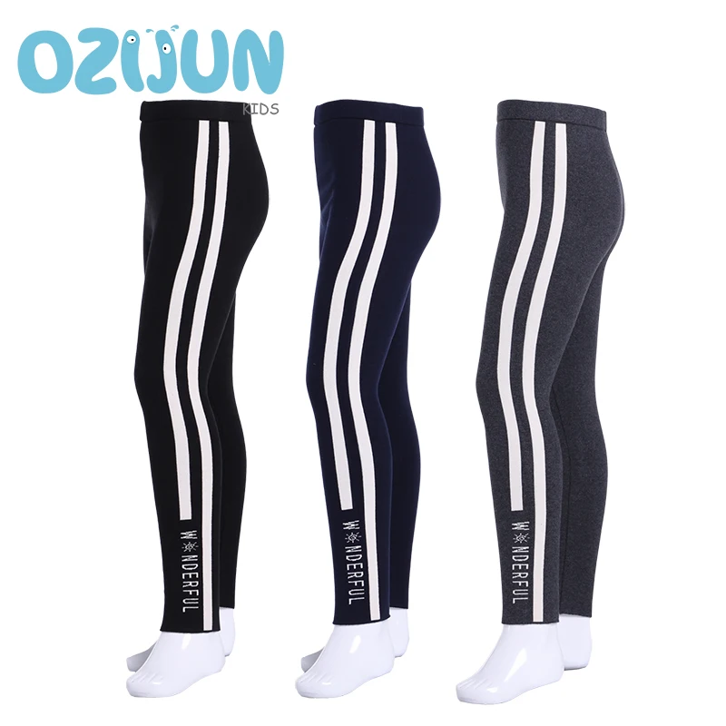 

New Arrivals Stylish Girls Leggings Sports Trousers Toddler Children Girls Jersey Cotton Pants Kids 5-11T Elastic Sports