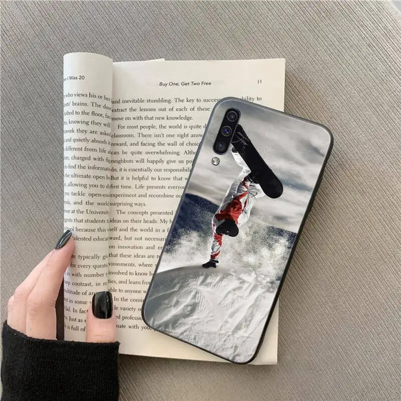 

skiing Winter Snow sports snowboard Phone Case For Samsung galaxy A S note 10 7 8 9 20 30 31 40 50 51 70 71 21 s ultra plus